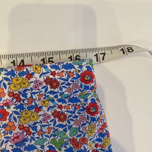 J. Crew Liberty Fabric Floral Trumpet Hem Midi Skirt EUC Sz 14 Cotton - Picture 9 of 10